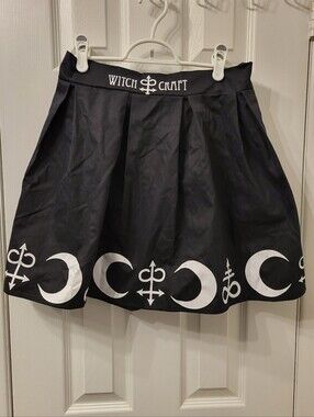 Restyle Black Crescent Moon Skirt